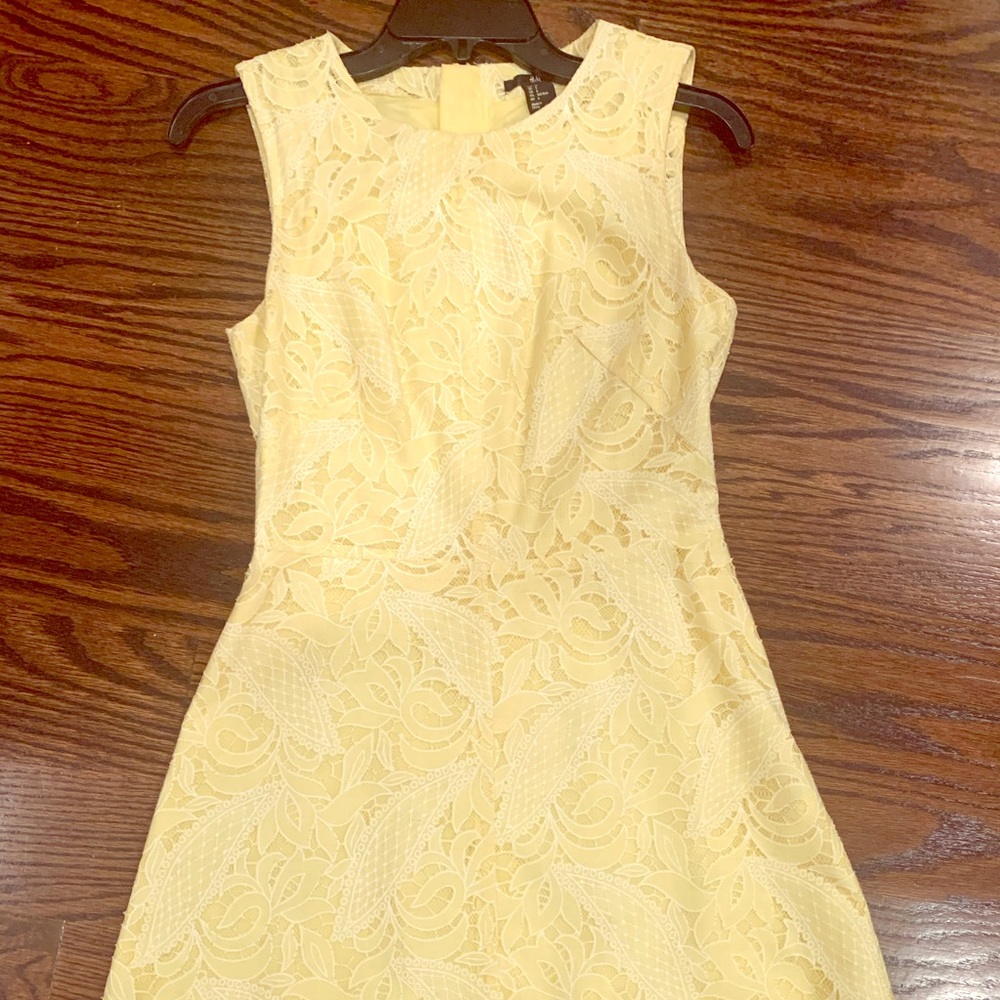 Lacy yellow summer dress